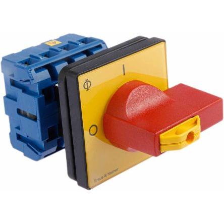 Kraus & Naimer Oddělovací (hlavní) vypínač, rozsah: KG 4pólový Montáž do panelu IP65 32A 5.5 W