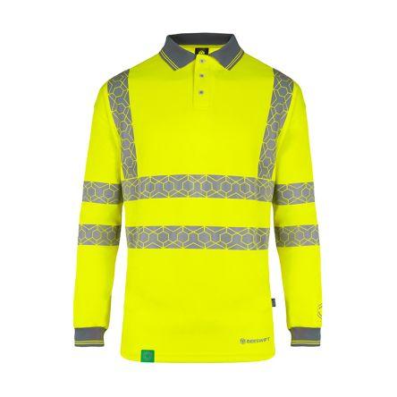 Beeswift EWCPKLS Žlutá Unisex Reflexní tričko s límečkem XL