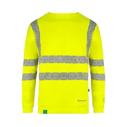 Beeswift Žlutá Unisex Mikina s vysokou viditelností L