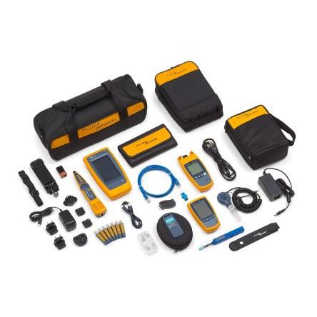Tester síťových kabelů Tester sítí, číslo modelu: LIQ-KIT-FQM-100MIC Fluke Networks RJ45, RJ11
