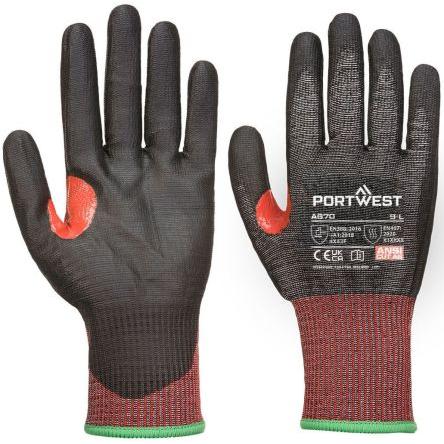 Portwest Rukavice odolné proti proříznutí Ne Černá EN ISO 21420:2020 Dexterity 5 EN 388:2016 + A1:2018 (4X43F) EN