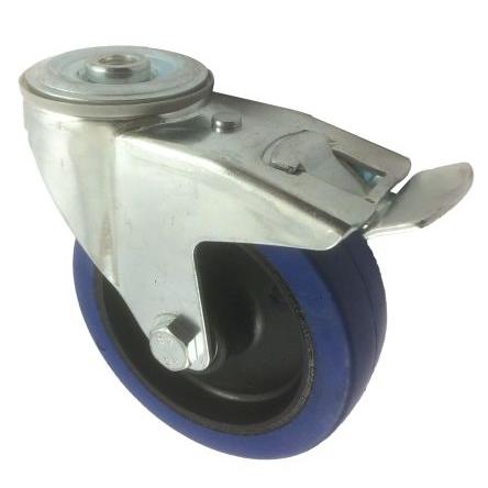 RS PRO Brzděné otočné 150 kg 125 mm, Pryž