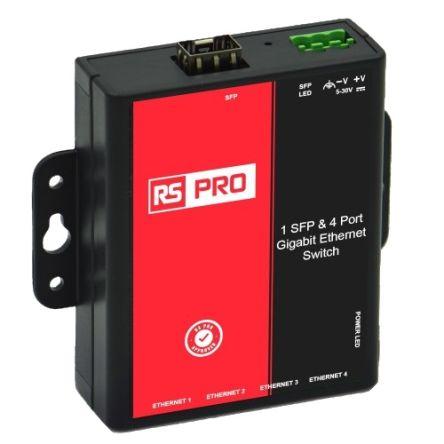 Ethernetový přepínač, model: RS-084 5portový 1000Mbps RS PRO Neřízený