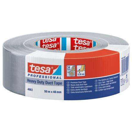 Páska na potrubí, Šedá, délka: 50 m x 48mm x 0.3 mm Tesa 4663 Tesa, název: 4663