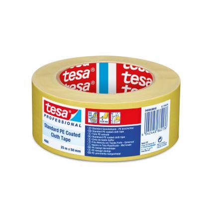 Textilní páska, Žlutá, délka: 25 mm x 50mm x 0.26 mm 04688-00045 Tesa, název: 4688 PE potahovaný
