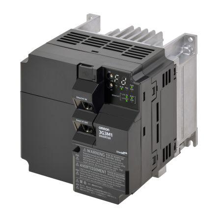 Pohon s proměnnými otáčkami, řada: M1 5.5 kW 3 590Hz 200V ac IP20 Omron 19.6 A