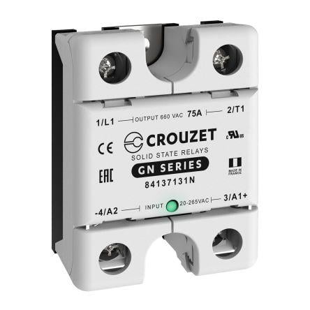 Crouzet Polovodičové relé 75 A Chladič 660 V ac GN 265V ac