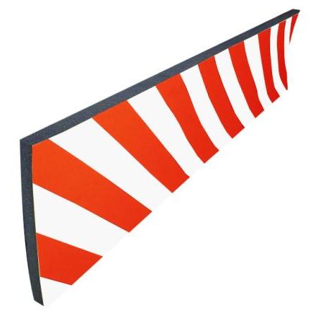 Ochrana stěny, Bílá, Červená, délka: 1 m, průměr: 102 mm, šířka: 300mm Viso
