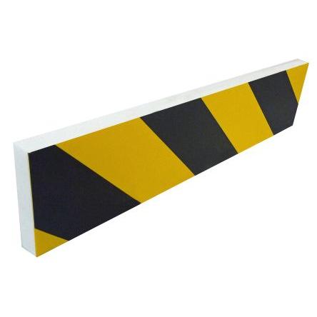 Ochrana stěny, Černá, Žlutá, délka: 350 mm, průměr: 150 mm, šířka: 80mm Viso
