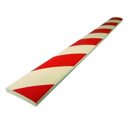 Ochrana stěny, Červená, Bílá, délka: 750 mm, průměr: 200 mm, šířka: 60mm Viso