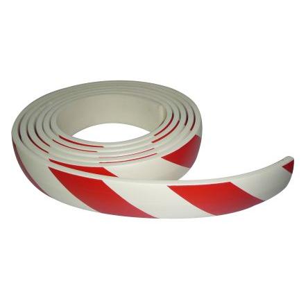 Ochrana stěny, Červená, Bílá, délka: 5 m, průměr: 500 mm, šířka: 60mm Viso