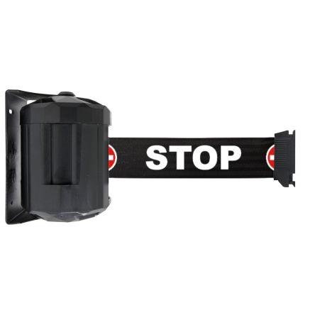 Černá, Černá Ocel Logo STOP výška 153 mm, šířka: 50mm Viso 2 m Polyester