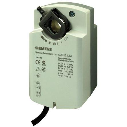 Siemens Pohon klapky, řada: GQD.1 2 Nm 2polohové, DC 0 až 10 V, 3polohové 24V ac/dc