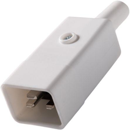 RS PRO Konektor IEC C20, orientace těla: Rovný, Kabel Vnější, 250V 16A