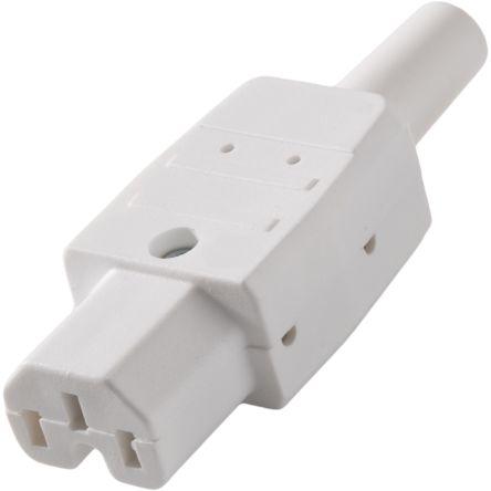 RS PRO Konektor IEC C15, orientace těla: Rovný, Kabel Vnitřní, 250V 10A