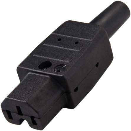 RS PRO Konektor IEC C15, orientace těla: Rovný, Kabel Vnitřní, 250V 10A
