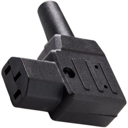 RS PRO Konektor IEC C13, orientace těla: Pravý úhel, Kabel Vnitřní, 250V 10A