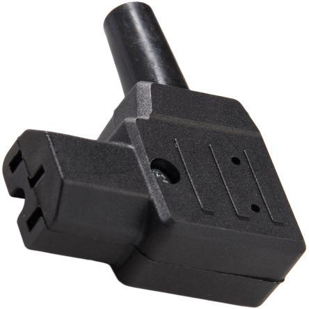 RS PRO Konektor IEC C15, orientace těla: Pravý úhel, Kabel Vnitřní, 250V 10A
