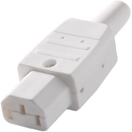 RS PRO Konektor IEC C13, orientace těla: Rovný, Kabel Vnitřní, 250V 10A