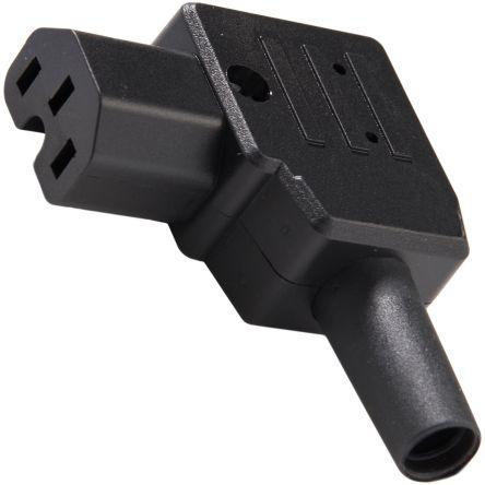 RS PRO Konektor IEC C15, orientace těla: Úhlový, Kabel, 250V 10A