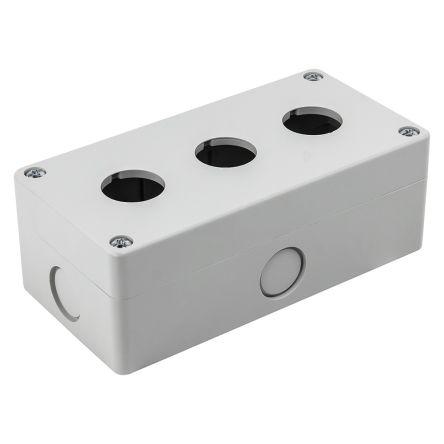 Pouzdro regulační stanice, průměr výřezu: 22 mm Šedá Plastové RS PRO, počet výřezů: 3