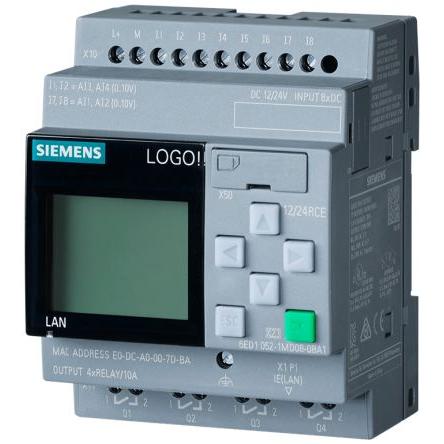 Logický modul řada LOGO!, výstup: Relé Lišta DIN Siemens 8, typ vstupní: Analogové, Digitální