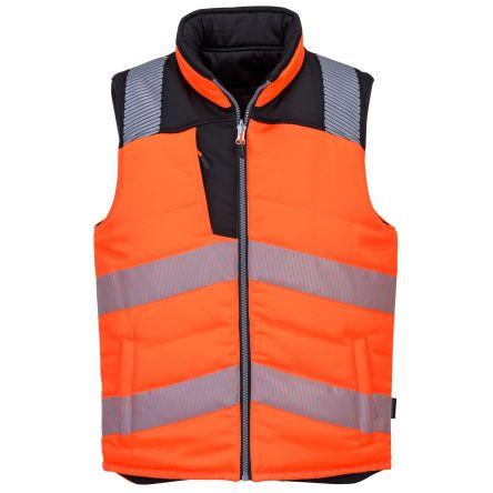 Portwest Černá, Oranžová 55 % polyester, 35 % bavlna Reflexní vesta XL