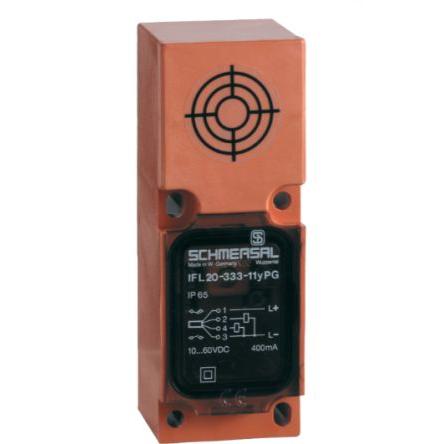Schmersal Indukční bezdotykový snímač IFL 15-333-11YPG-M20 Pravoúhlý M20 400mA IFL IP67 PnP 100 Hz 15 mm 60 V dc