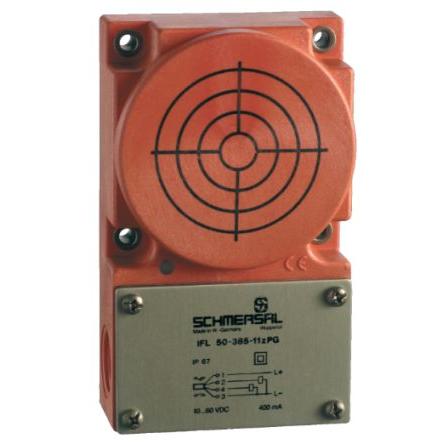 Schmersal Indukční bezdotykový snímač IFL 50-385-11P-M20 Pravoúhlý M20 400mA IFL IP67 PnP 25 Hz 5 mm 60 V dc