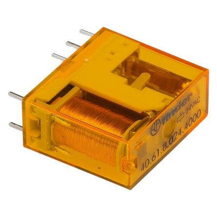 Finder Výkonové relé SPDT Montáž na plošný spoj 16A 24V ac 40