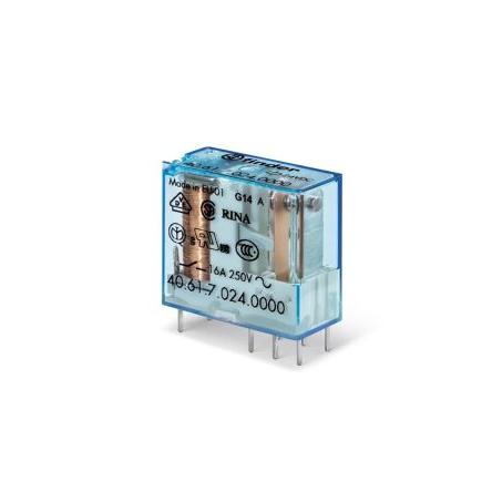 Finder Výkonové relé SPDT Montáž na plošný spoj 16A 230V ac 40