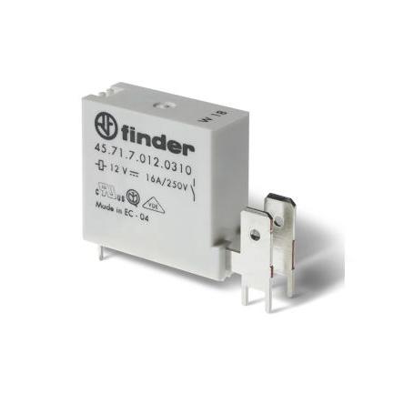 Finder Výkonové relé SPDT Montáž na plošný spoj 16A 24V dc 45