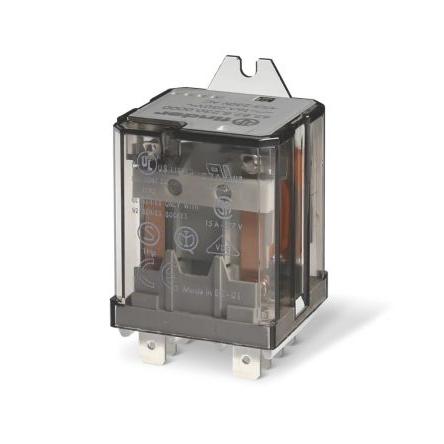 Finder Výkonové relé DPDT Montáž na přírubu 16A 24V dc 62