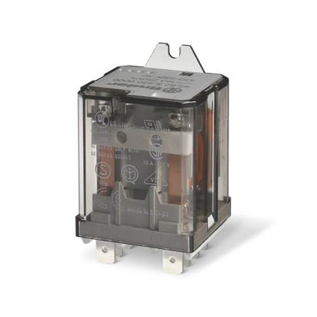 Finder Výkonové relé DPDT Montáž na přírubu 16A 12V dc 62