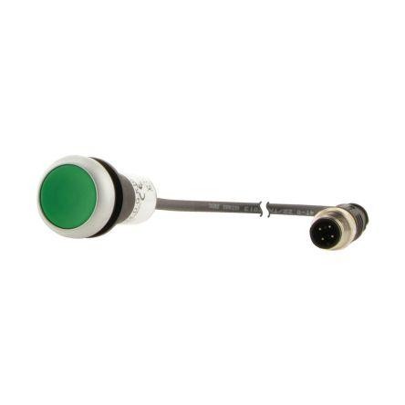 Eaton Tlačítkový spínač, řada: 185674 C22 IP67, IP69K 1 NO 22.50 mm Zelená 0V ac