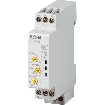 Eaton Časovací relé, řada: 262689 ETR2 Lišta DIN 1kontaktové 240 V ac 240V ac 0.05 to 360000 s