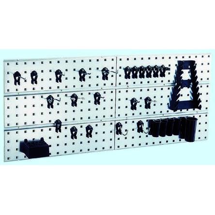 Nástěnný panel na nářadí, Stojan na nářadí, Ocel, Polyamid, Polypropylen Raaco