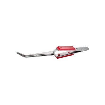 Pinzeta, celková délka: 160mm Antimagnetický, Nerezová ocel Zahnuté špička ideal-tek