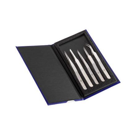 Pinzeta, celková délka: 185mm Antimagnetický, Nerezová ocel ideal-tek