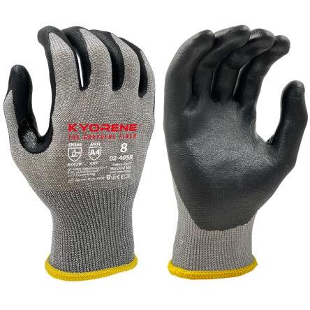 KYORENE Rukavice Černá, Šedá EN388:4X42D Grafen, Nylon 4 2 4 Nitrilová pěna 9 02-405R