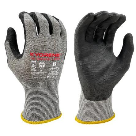KYORENE Rukavice Černá, Šedá EN 388 Grafen, Nylon 4 2 4 Polyuretan 8 04 - 405 A4 CUT 4X42D