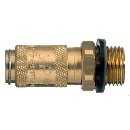 Pneumatická rychlospojka, řada: 20, Niklovaná mosaz5 mm Vnější/vnitřní 10mm Legris