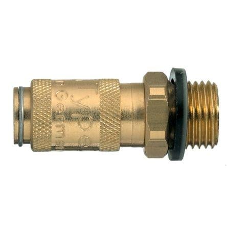 Pneumatická rychlospojka, řada: 20, Niklovaná mosaz1/8 in Vnější 10mm Legris