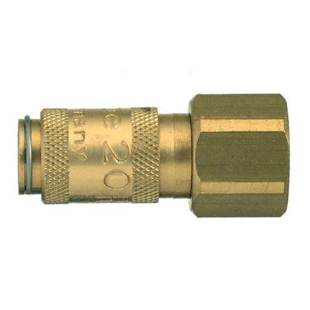 Pneumatická rychlospojka, řada: 20, Niklovaná mosaz1/8 in Vnější/vnitřní 10mm Legris
