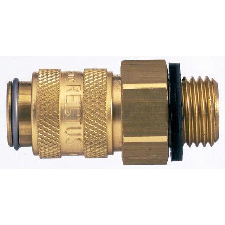 Pneumatická rychlospojka, řada: 21, Niklovaná mosaz1/8 in Vnější Nízkotlaký konektor 16mm Legris
