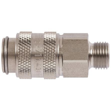 Pneumatická rychlospojka, řada: 21, Nerezová ocel 3041/8 in Vnější/vnitřní 16mm Legris