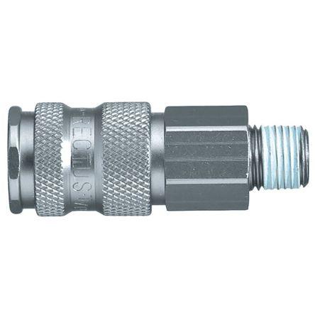 Pneumatická rychlospojka, Niklovaná mosaz1/4 in Vnější/vnitřní 23mm Legris