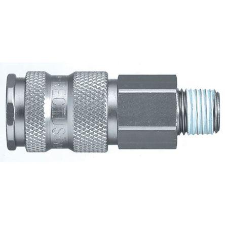 Pneumatická rychlospojka, řada: 25, Niklovaná mosaz3/8 in Vnější/vnitřní 23mm Legris