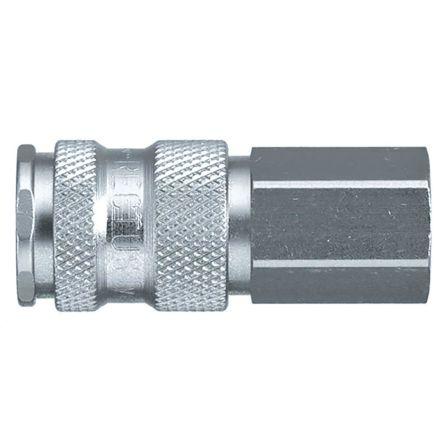 Pneumatická rychlospojka, řada: 25, Nerezová ocel1/4 in Vnější, Vnitřní 23mm Legris