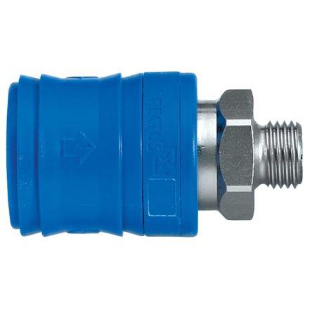 Pneumatická rychlospojka, řada: 26, Niklovaná mosaz1/2 in Vnější/vnitřní 31mm Legris